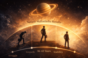 Saturn Mahadasha results showing life transformation and maturity