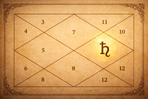 Saturn placement in birth chart showing benefic or malefic effects