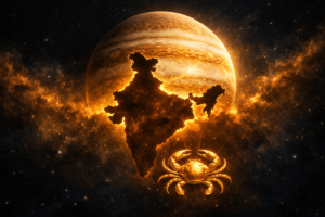 Jupiter Transit 2026 India Economy — Jupiter exalted in Cancer Karka Rashi Vedic astrology prediction